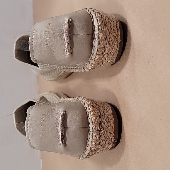 Cole Haan Size 7.5 Beige Cloudfeel Stitchlite Espadrille Slip-On - Picture 4 of 9